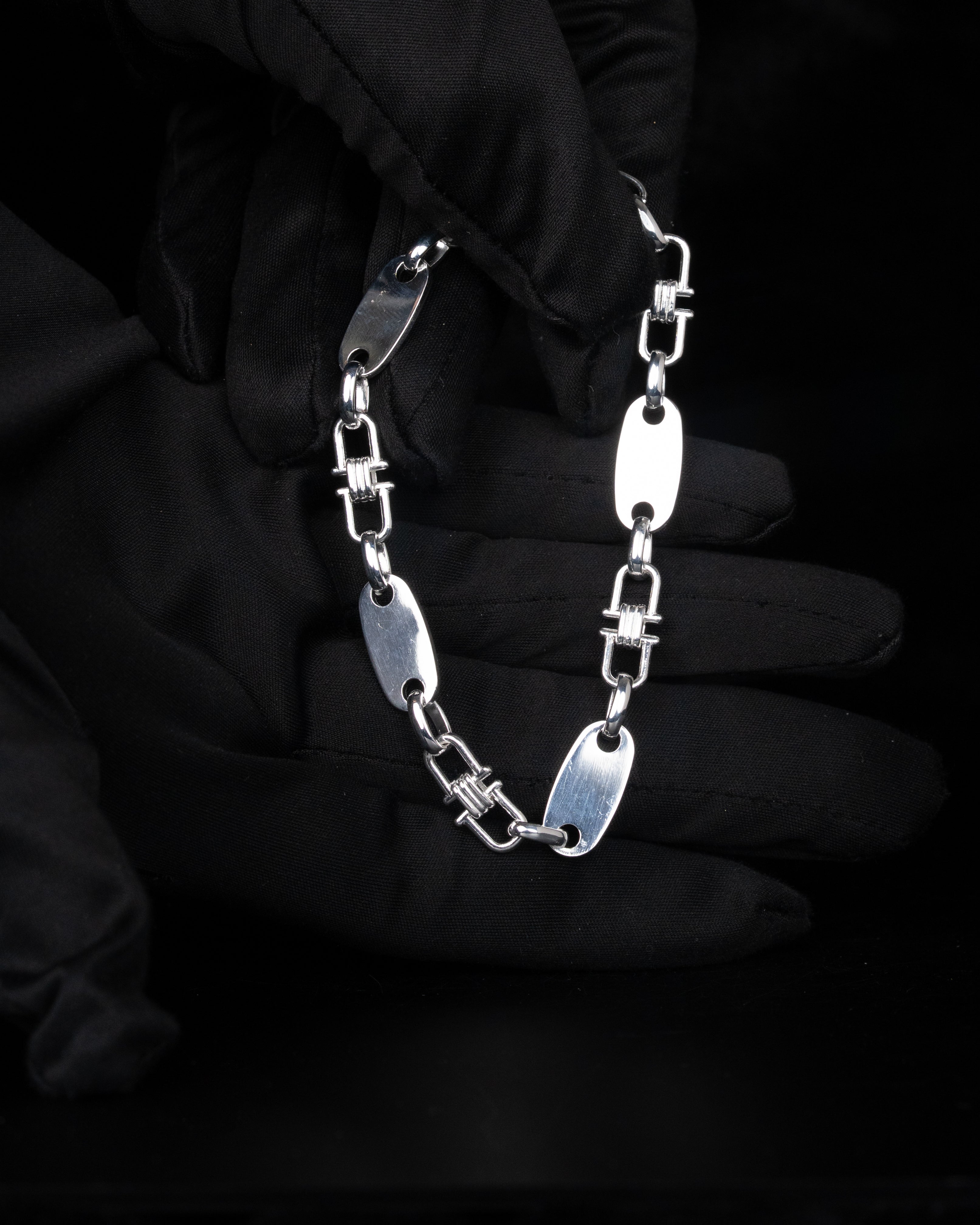 Plattenkette Armband 8mm - 925 Silver - Kejsar